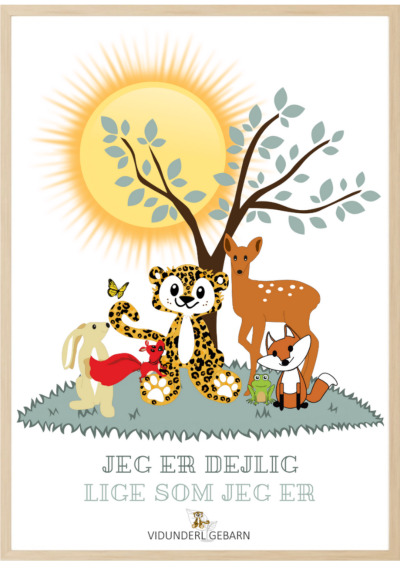 Børneplakat der styrker selvværdet