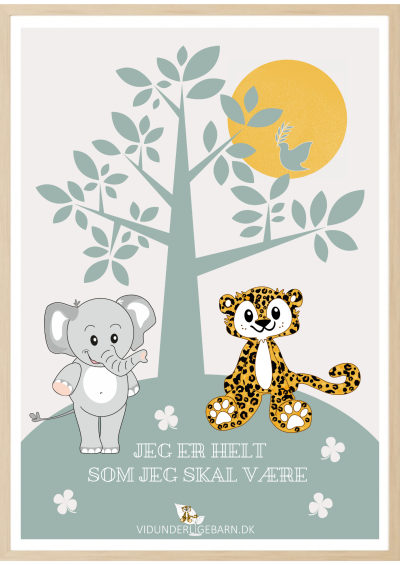 Børneplakat der styrker selvværdet