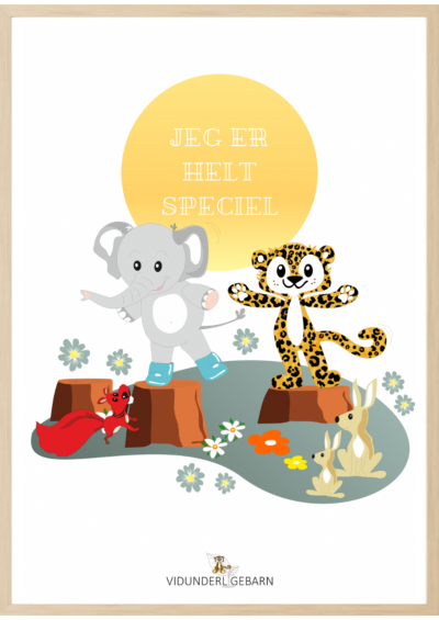 Børneplakat der styrker selvværdet